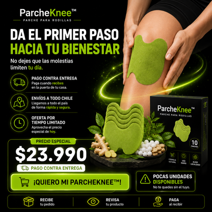 ParcheKnee™ Pack de 10 unidades - Alivia dolores de rodilla